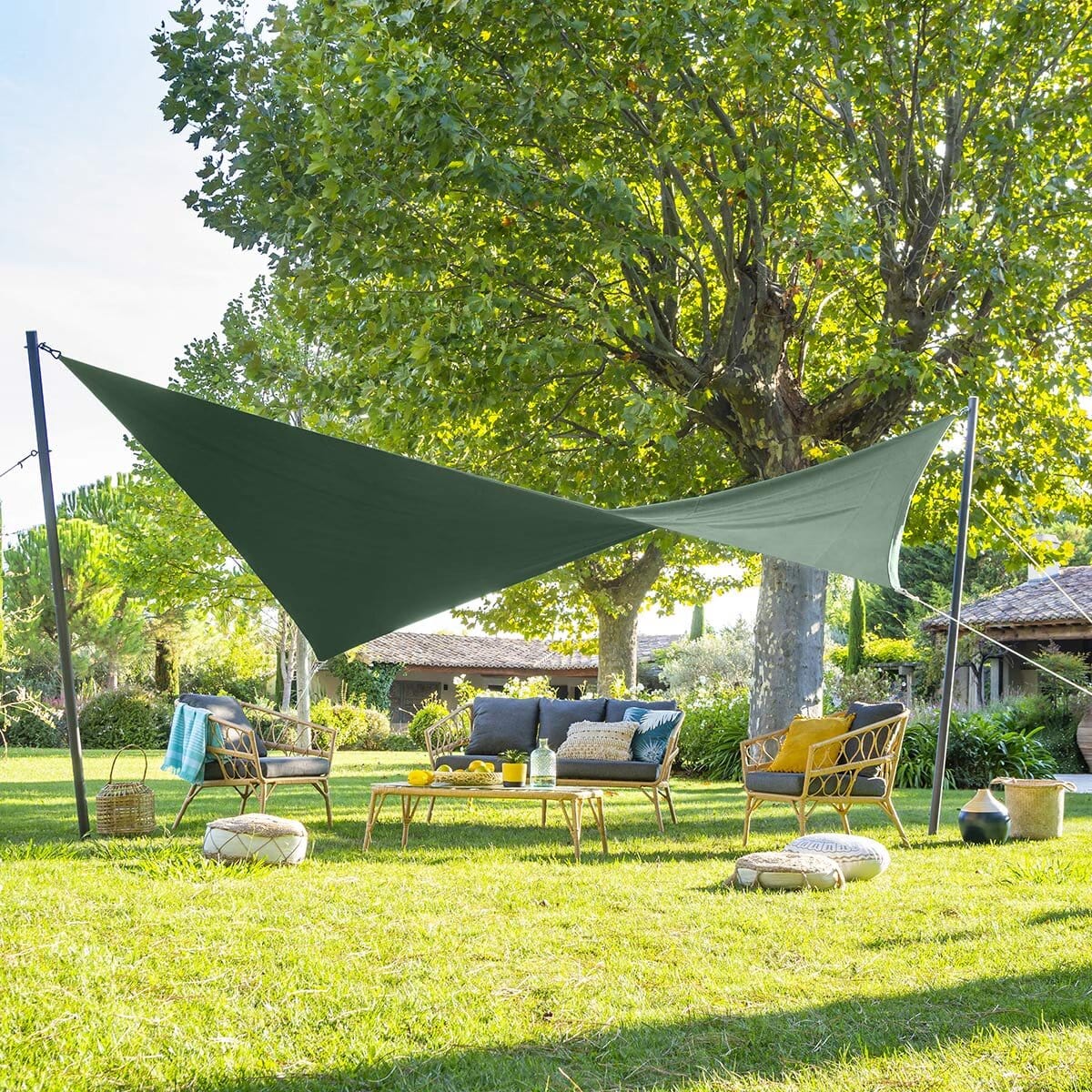 Voile d'ombrage rectangulaire - Vert olive